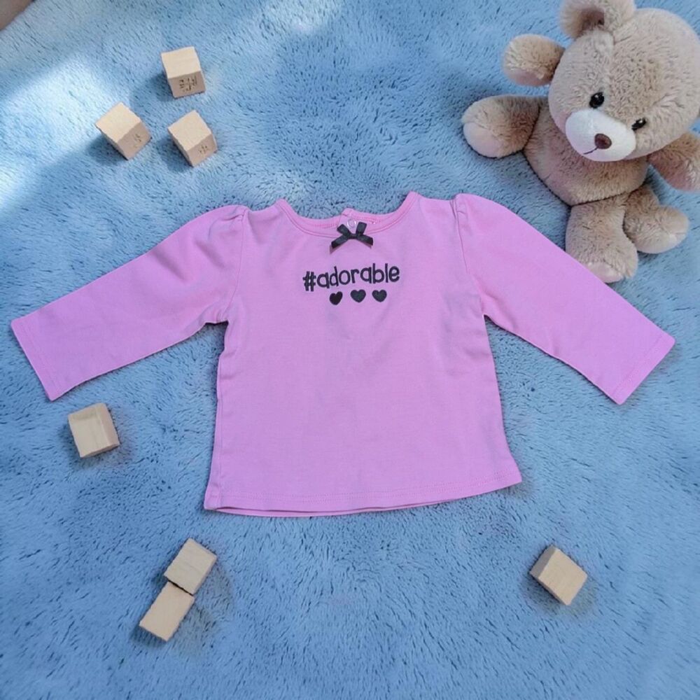 Baby Essentials Pink #Adorable Long Sleeve Shirt 24 Months Toddler Girl Graphic